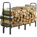 World Pride Heavy Duty Steel Firewood Log Rack Wood Storage Holder Black (8-Feet Outdoor Log Rack) - B00T2Q9UMC